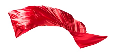 fabric weaves the wind, isolated on white の写真素材