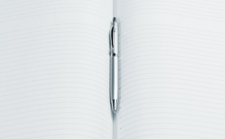 pen and open notepad, business still lifeの写真素材