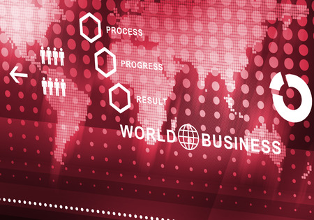 Digital background image presenting modern business conceptsの写真素材