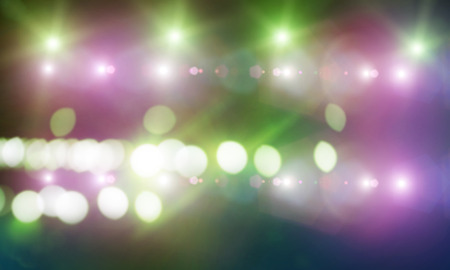 Background image with stage blurred lights and beamsの写真素材
