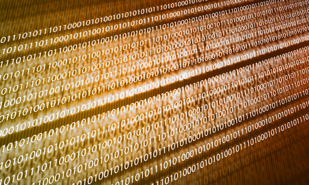 Conceptual background image with binary code. Safety concept