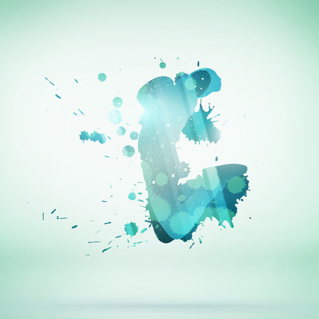 Image with colorful silhouette of dancer on white backgroundの写真素材
