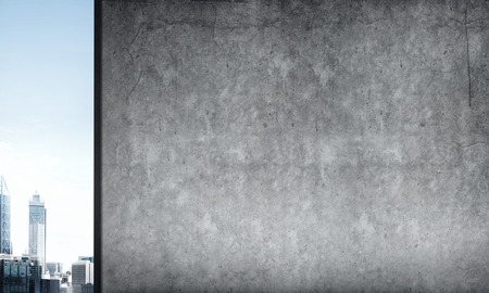 Concrete blank wall with place for your textの写真素材