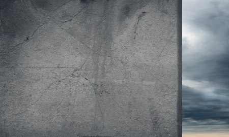 Concrete blank wall with place for your text