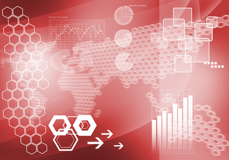 Digital background image with graphs and diagramsの写真素材