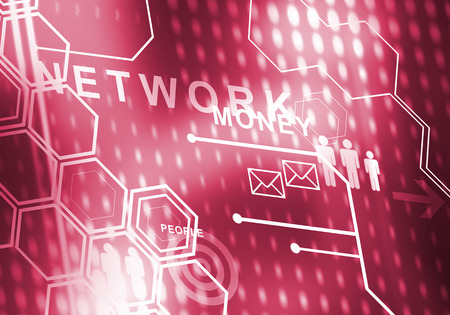 Digital background image presenting modern business conceptsの写真素材