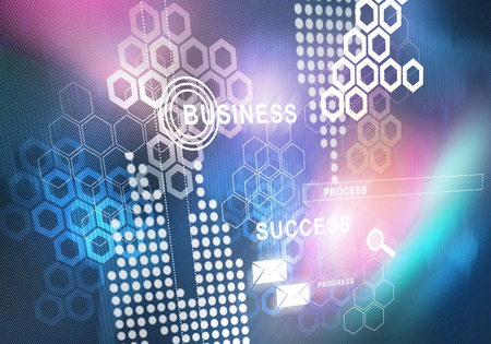 Digital background image presenting modern business conceptsの写真素材