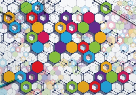 Geometric abstract background. Medicine science or technology concept