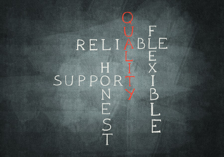 Chalk drawn crosswordの写真素材