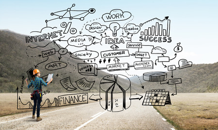 Industrial construction and maintenanceの写真素材