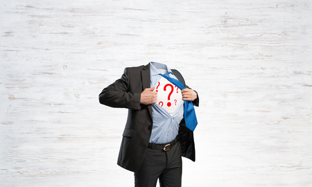 Headless super businessmanの写真素材