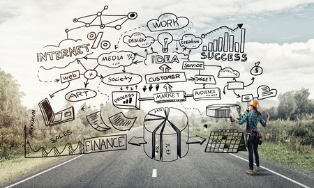 Industrial construction and maintenanceの写真素材