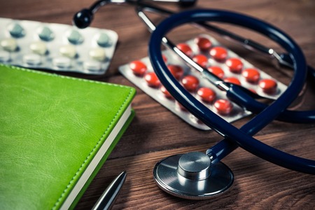 Workplace of a doctorの写真素材