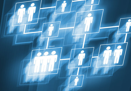 Digital background image presenting modern business conceptsの写真素材
