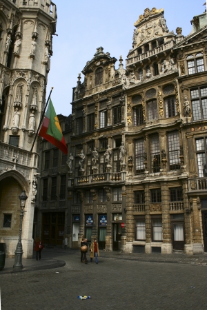 Houses of the famous Grand Place in Brusselのeditorial素材