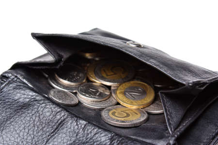 Money in leather wallet 