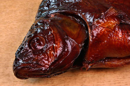Fresh smoked fish head bream 