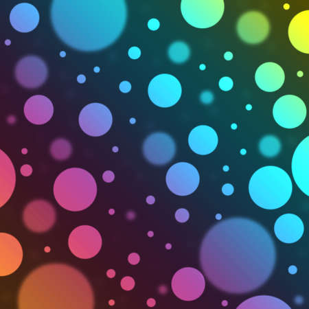 Blue abstract lights bokeh background design