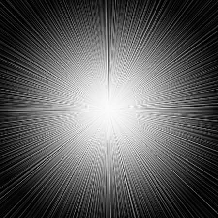 Rays black and white abstract backgroundの写真素材