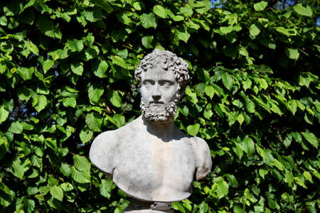 Potsdam, Germany - May 19, 2013: Monument head in the baroque park Sanssouciのeditorial素材