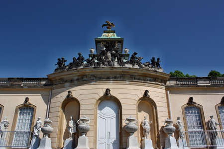 Potsdam, Germany - May 19, 2013: Palace in the park Sanssouci, Potsdam near Berlin, Germanyのeditorial素材