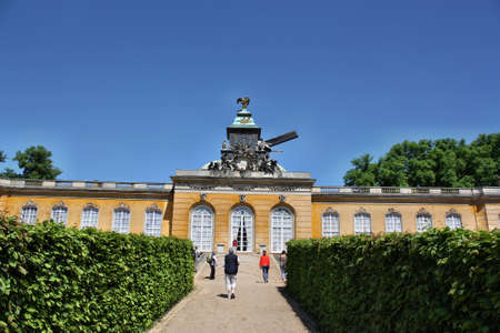 Potsdam, Germany - May 19, 2013: Palace of Neue Kammern. Sanssouci is the most famous palace of Frederick the Greatのeditorial素材