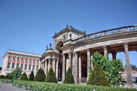 Potsdam, Germany - May 19, 2013: Neues Palais in Sanssouci palace
