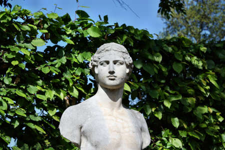 Potsdam, Germany - May 19, 2013: Bust in the complex of parks, palaces of Sanssouci in Potsdamのeditorial素材