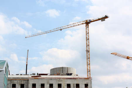 Berlin, Germany - May 18, 2015: Work  on a construction site in Berlin mitteのeditorial素材
