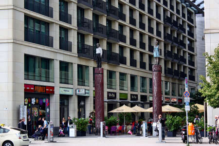 Berlin, Germany - May 18, 2015: Resting place for tourists in Berlinのeditorial素材