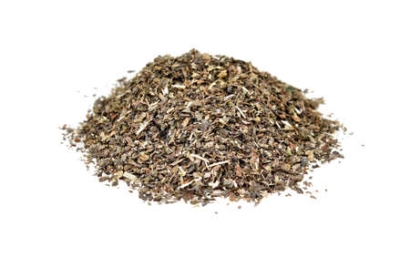 Mint mentha pulegium herbs isolated on a white backgroundの写真素材