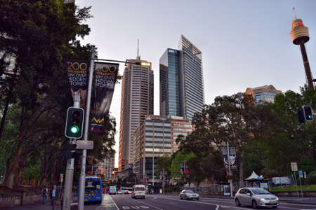 Sydney, New South Wales, Australia, - October 23, 2017: The tall modern builiding in city center in...