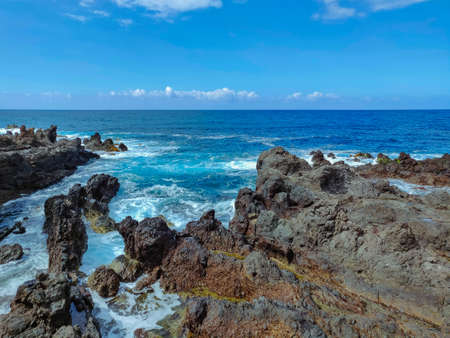 Punta Brava town on Tenerife islandの写真素材