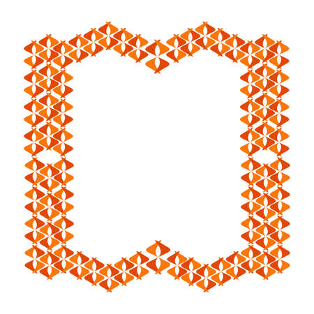 abstract borders with natural themes but contain special elementsのイラスト素材