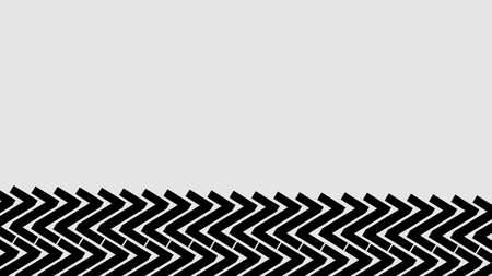 abstract background with black zigzag frame belowのイラスト素材