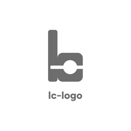 Modern L and C letter logos, initials and identity logos starting with the letters L and C, website logos and applications, as well as business and commercial logosのイラスト素材