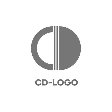 Modern logos with the initials letters C and D, logos for commercial use, logos for websites and applications, businesses and companiesのイラスト素材