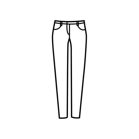 Women jeans icon vector illustration isolatedのイラスト素材