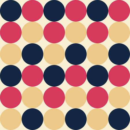 Retro geometric pattern vector, abstract retro background pattern. Seamless pattern retro.