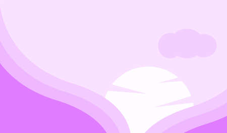 Abstract landscape flat background illustration. Suitable for banners, wallpapers and websites. Vector illustrationのイラスト素材