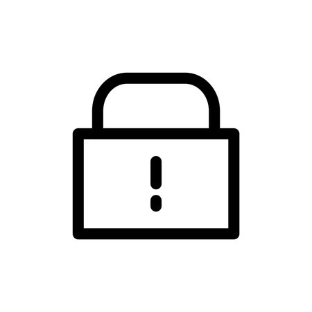 Padlock icon. Padlock sign icon for UI design. vectorのイラスト素材