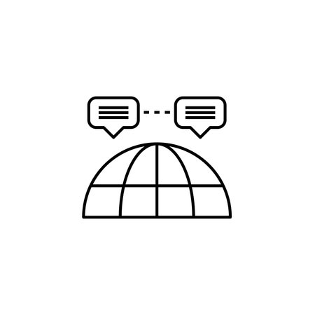 Chat icon from around the world. Icons for messaging and chat. Vectorのイラスト素材