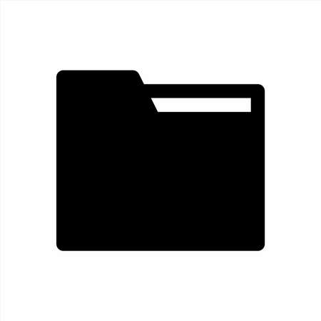 Folder icon with glyph styleのイラスト素材