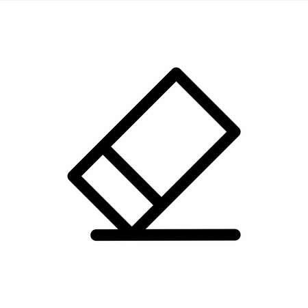 Eraser icon with line styleのイラスト素材