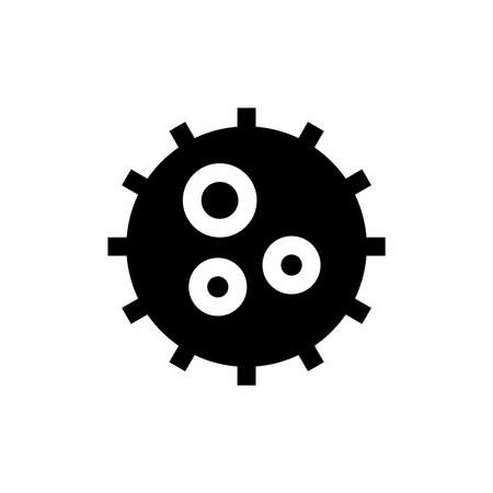 Virus icon with glyph styleのイラスト素材