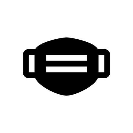 Mask icon with glyph styleのイラスト素材