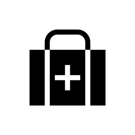 First aid kit icon with glyph styleのイラスト素材