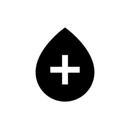 Blood donation icon with glyph styleのイラスト素材