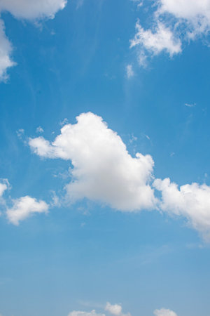 blue sky with cloud closeup. natural background and texture for design.