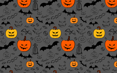 Pattern for the holiday of Halloweenのイラスト素材